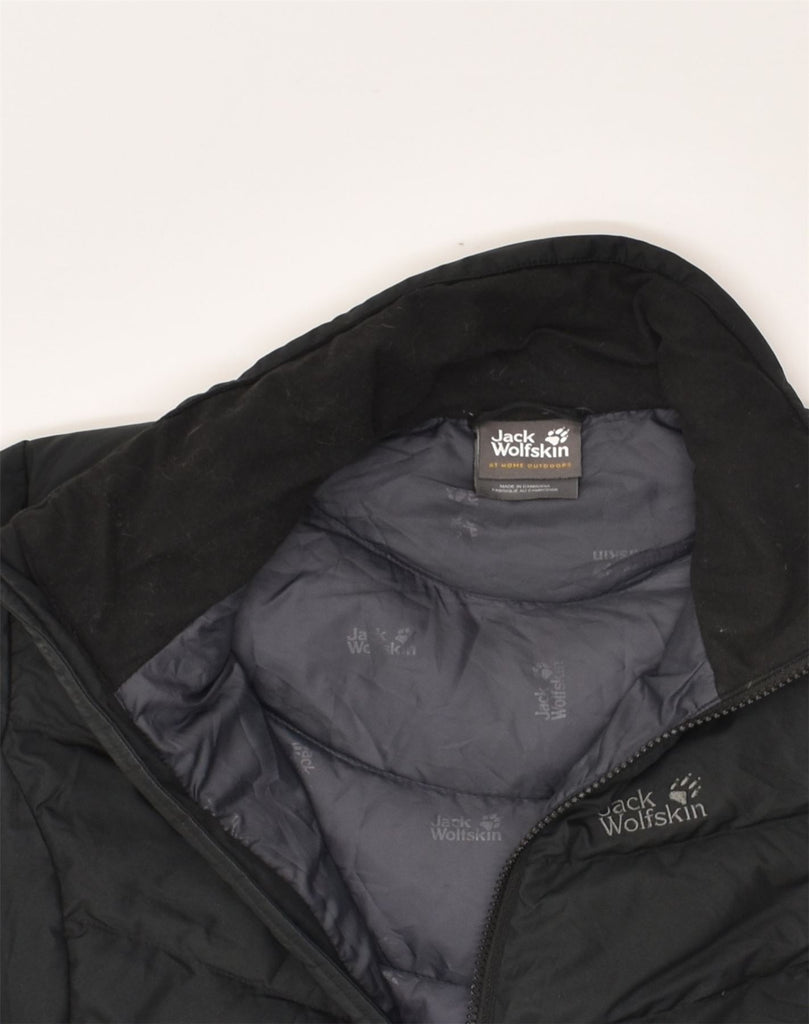 JACK WOLFSKIN Womens Padded Jacket UK 6 XS  Black Polyester | Vintage Jack Wolfskin | Thrift | Second-Hand Jack Wolfskin | Used Clothing | Messina Hembry 