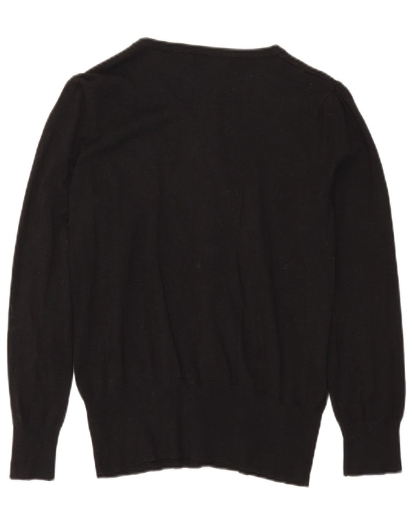 Marks & Spencer Womens Cardigan Sweater UK 16 Large  Black Viscose