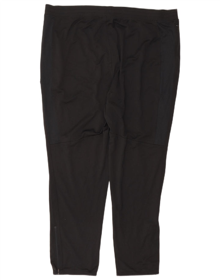 UNDER ARMOUR Mens Heat Gear Tracksuit Trousers 2XL Black Polyester