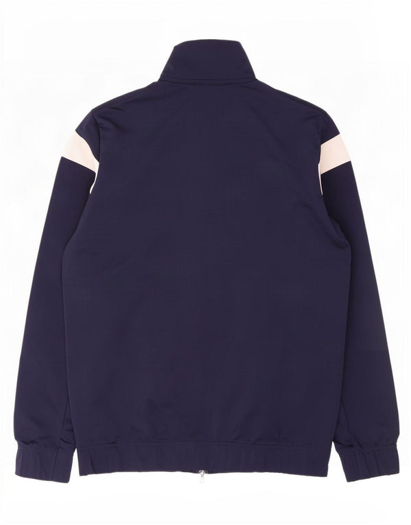 Puma Mens Tracksuit Top Jacket Medium Navy Blue Colourblock Polyester
