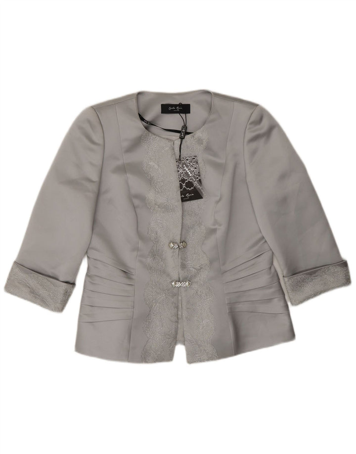 CARLA RUIZ Womens 2 Button 2 Piece Set EU 40 Medium Grey