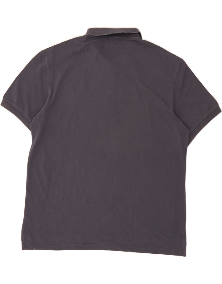 CALVIN KLEIN Mens Polo Shirt 2XL Navy Blue Cotton Vintage Calvin Klein and Second-Hand Calvin Klein from Messina Hembry 