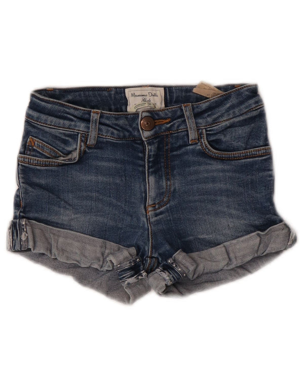 Massimo Dutti Girls Denim Shorts 5-6 Years W22  Blue Cotton