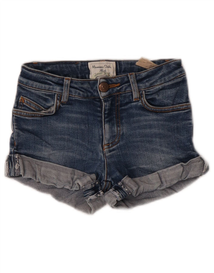 Massimo Dutti Girls Denim Shorts 5-6 Years W22  Blue Cotton
