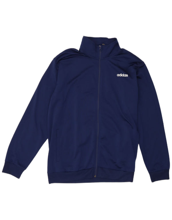 Adidas Mens Tracksuit Top Jacket XL Navy Blue Polyester