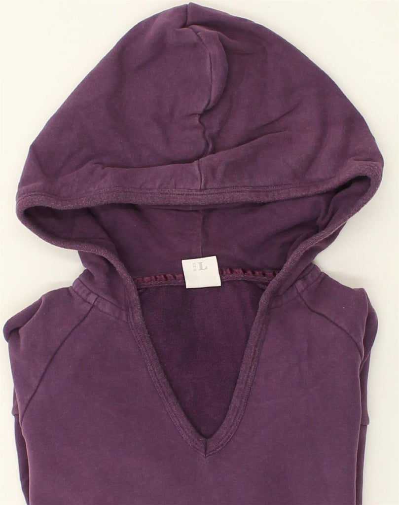 NORTH SAILS Girls Graphic Hoodie Jumper 13-14 Years Large  Burgundy Cotton | Vintage North Sails | Thrift | Second-Hand North Sails | Used Clothing | Messina Hembry 