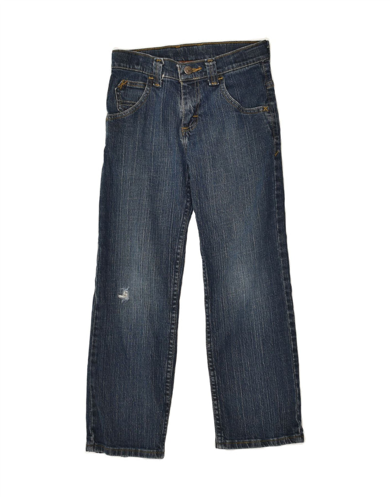 WRANGLER Boys Straight Jeans 7-8 Years W24 L22  Blue Cotton | Vintage Wrangler | Thrift | Second-Hand Wrangler | Used Clothing | Messina Hembry 