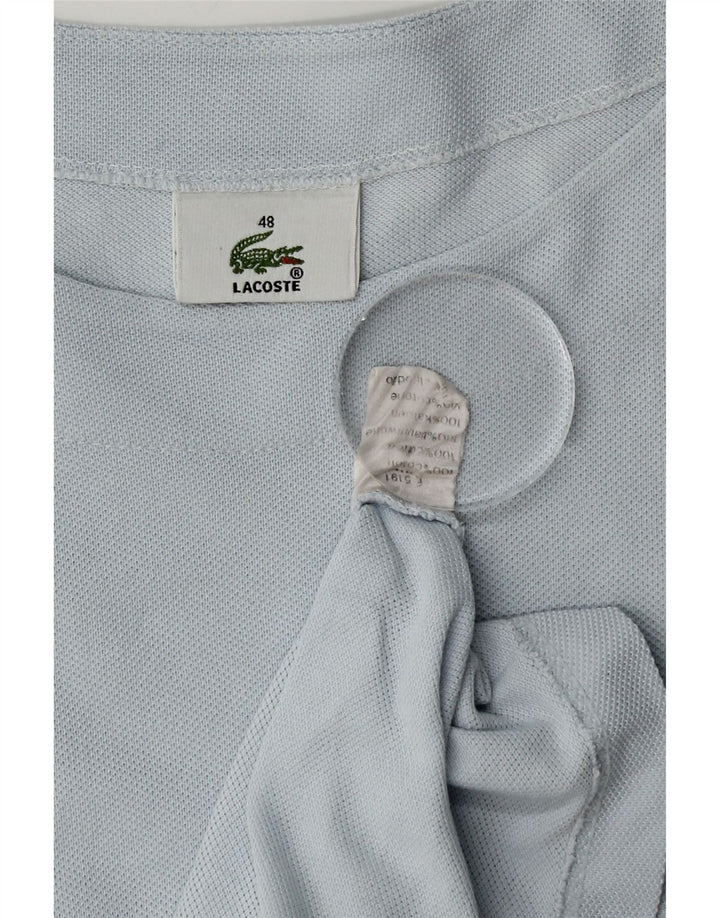 Lacoste Womens T-Shirt Top Size 48 XL Blue Cotton