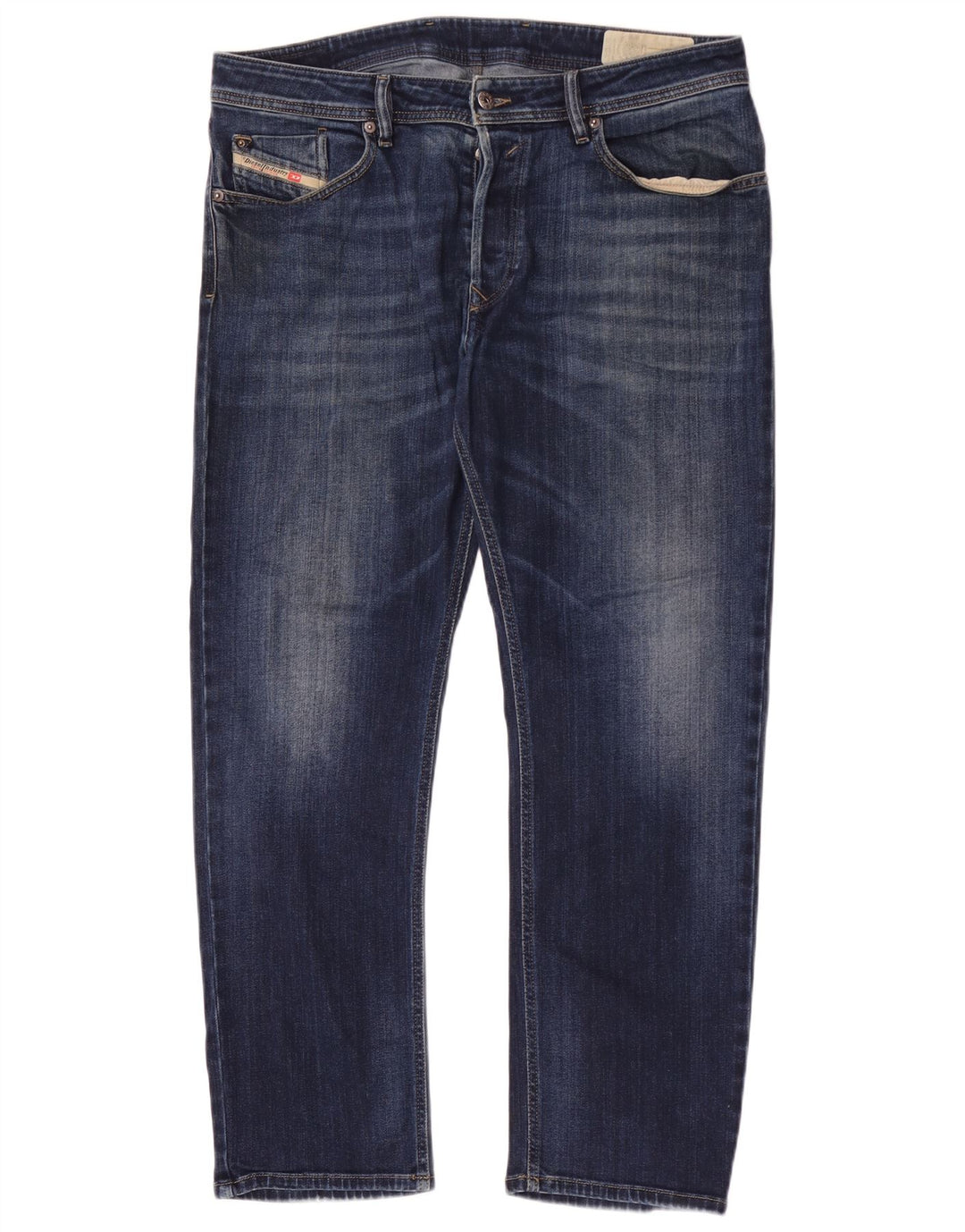 Diesel Mens Slim Jeans W36 L29 Blue Cotton