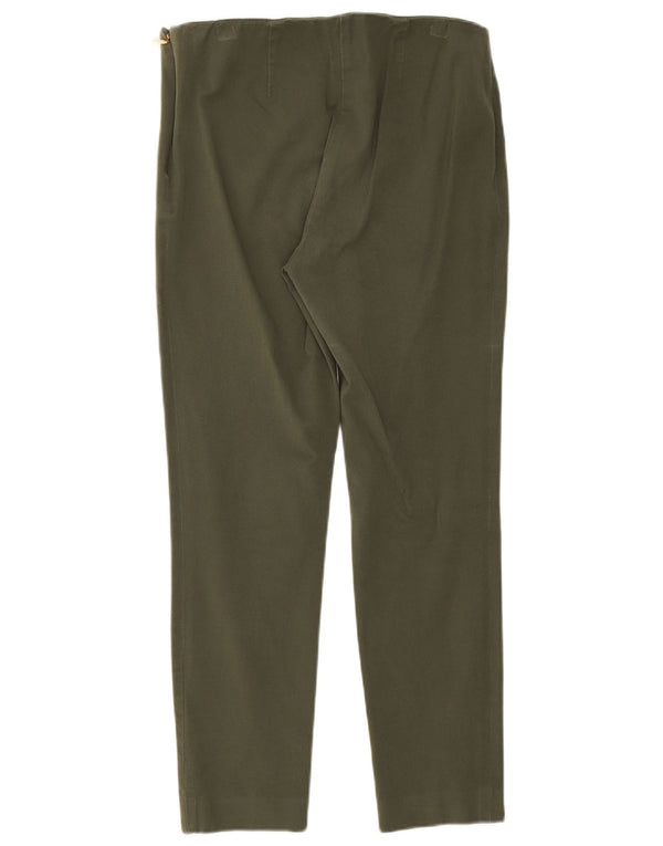 Ralph Lauren Womens Slim Casual Trousers US 8 Medium W30 L26 Green Viscose