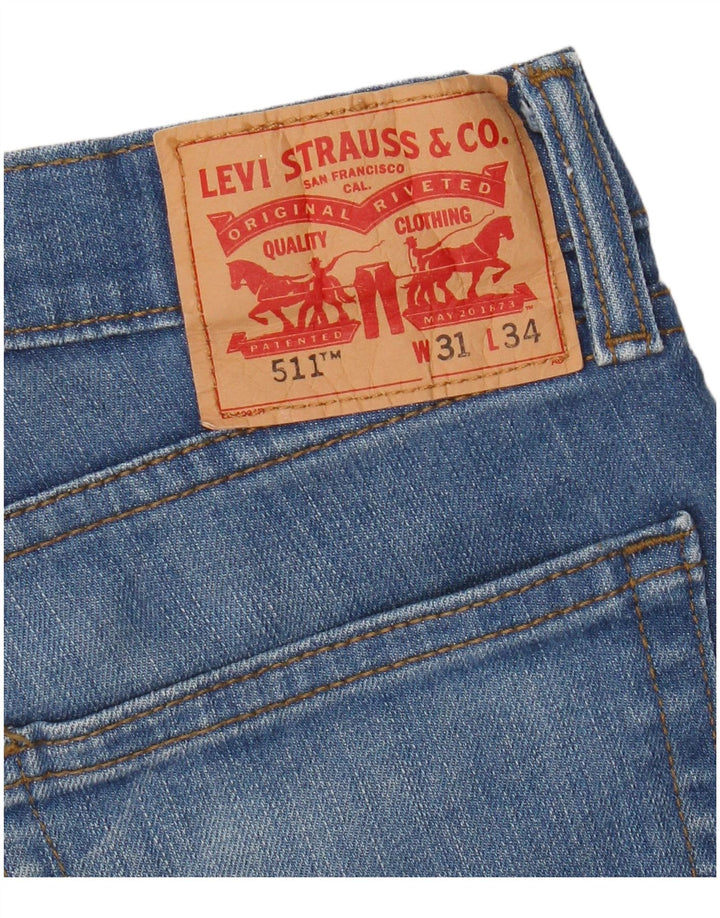 Levi's Mens 511 Denim Shorts W31 Medium Blue