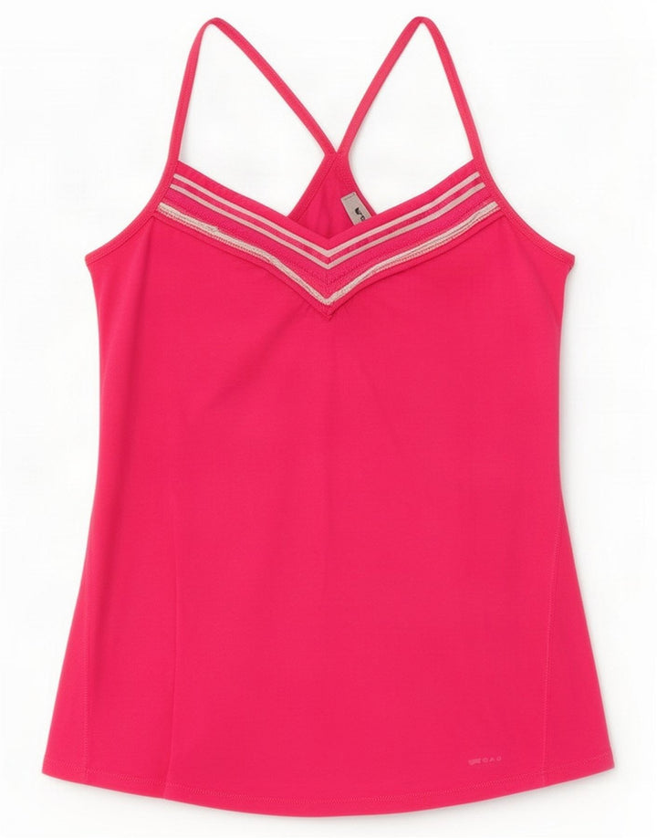 Gas Womens Cami Top UK 12 Medium Pink Cotton