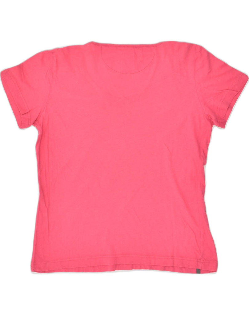 CHAMPION Womens Easy Fit T-Shirt Top UK 14 Large Pink Cotton | Vintage Champion | Thrift | Second-Hand Champion | Used Clothing | Messina Hembry 