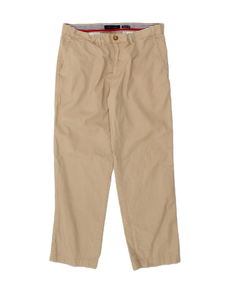TOMMY HILFIGER Mens Classic Fit Straight Chino Trousers W33 L30 Beige Vintage Tommy Hilfiger and Second-Hand Tommy Hilfiger from Messina Hembry 