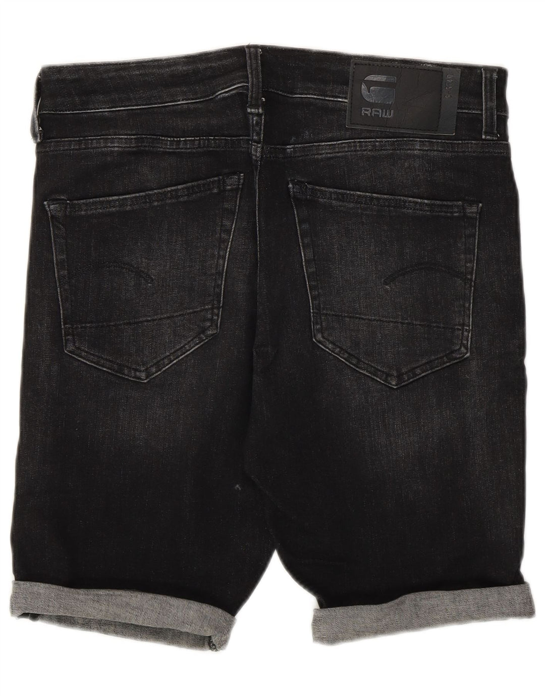 G-Star Mens Denim Shorts W31 Medium Black Cotton