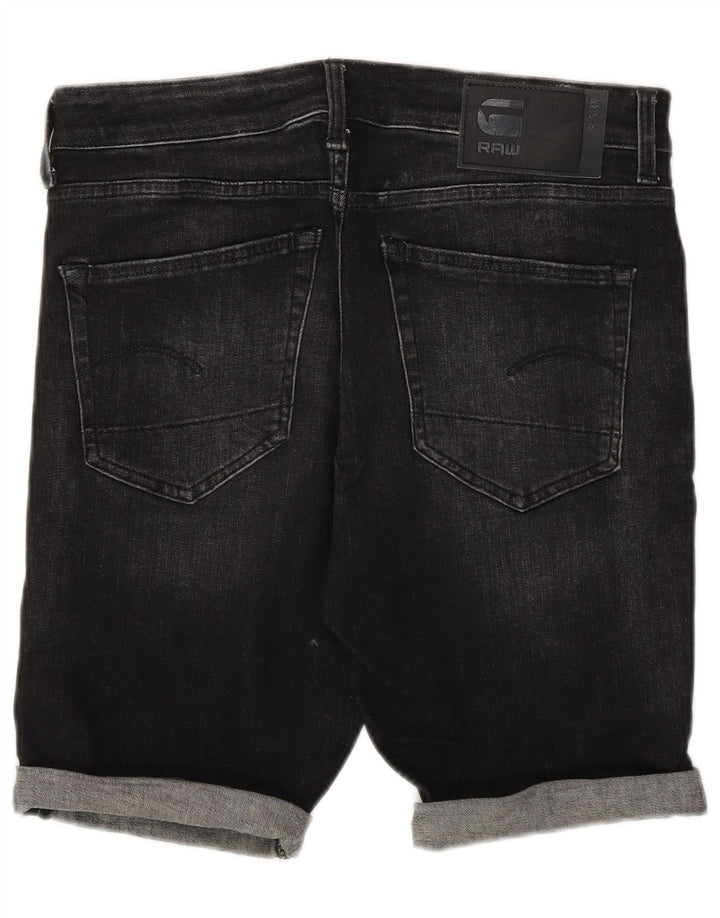 G-Star Mens Denim Shorts W31 Medium Black Cotton