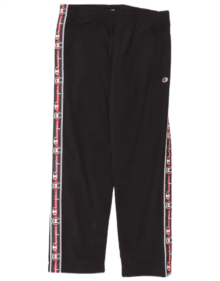 Champion Mens Rochester Graphic Tracksuit Trousers Medium  Black Polyamide