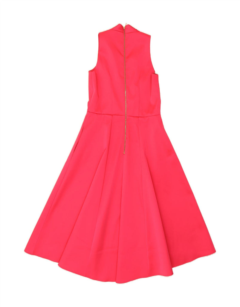 CLOSET Womens Maxi Asymmetric A-Line Dress UK 10 Small  Pink Polyester Vintage CLOSET and Second-Hand CLOSET from Messina Hembry 