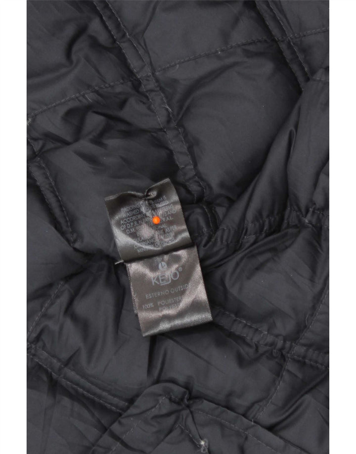Kejo Womens Padded Jacket IT 42 Medium Navy Blue Polyester