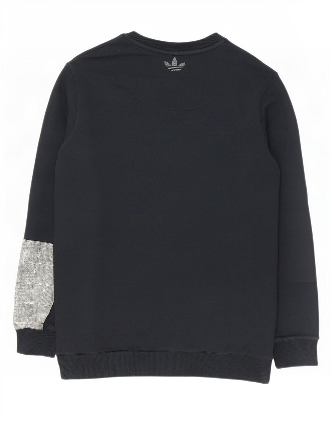 Adidas Mens Graphic Sweatshirt Jumper Large Black Colourblock Cotton