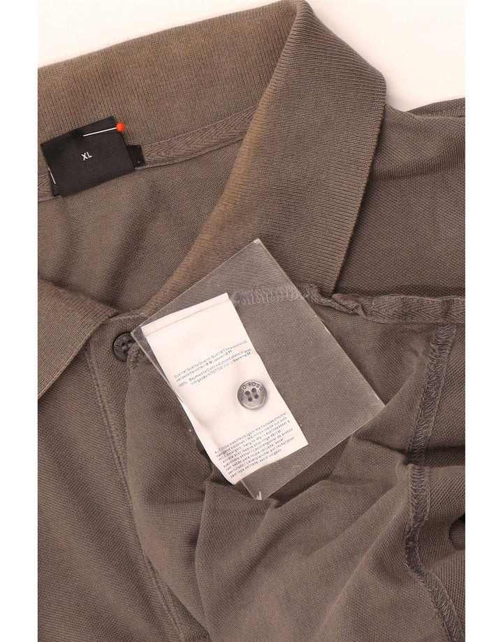 Hugo Boss Mens Regular Fit Polo Shirt XL Brown Cotton