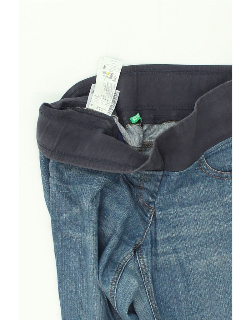 BENETTON Womens Maternity Straight Jeans UK 8 Small W32 L26 Blue Cotton | Vintage Benetton | Thrift | Second-Hand Benetton | Used Clothing | Messina Hembry 