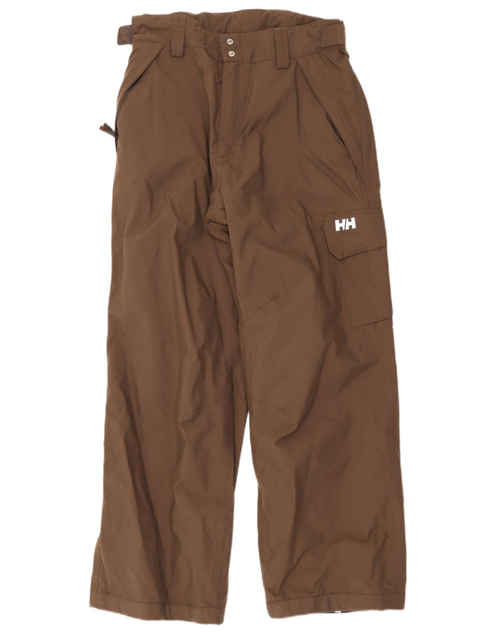Helly Hansen Mens Straight Cargo Trousers Large W34 L32 Brown Polyester