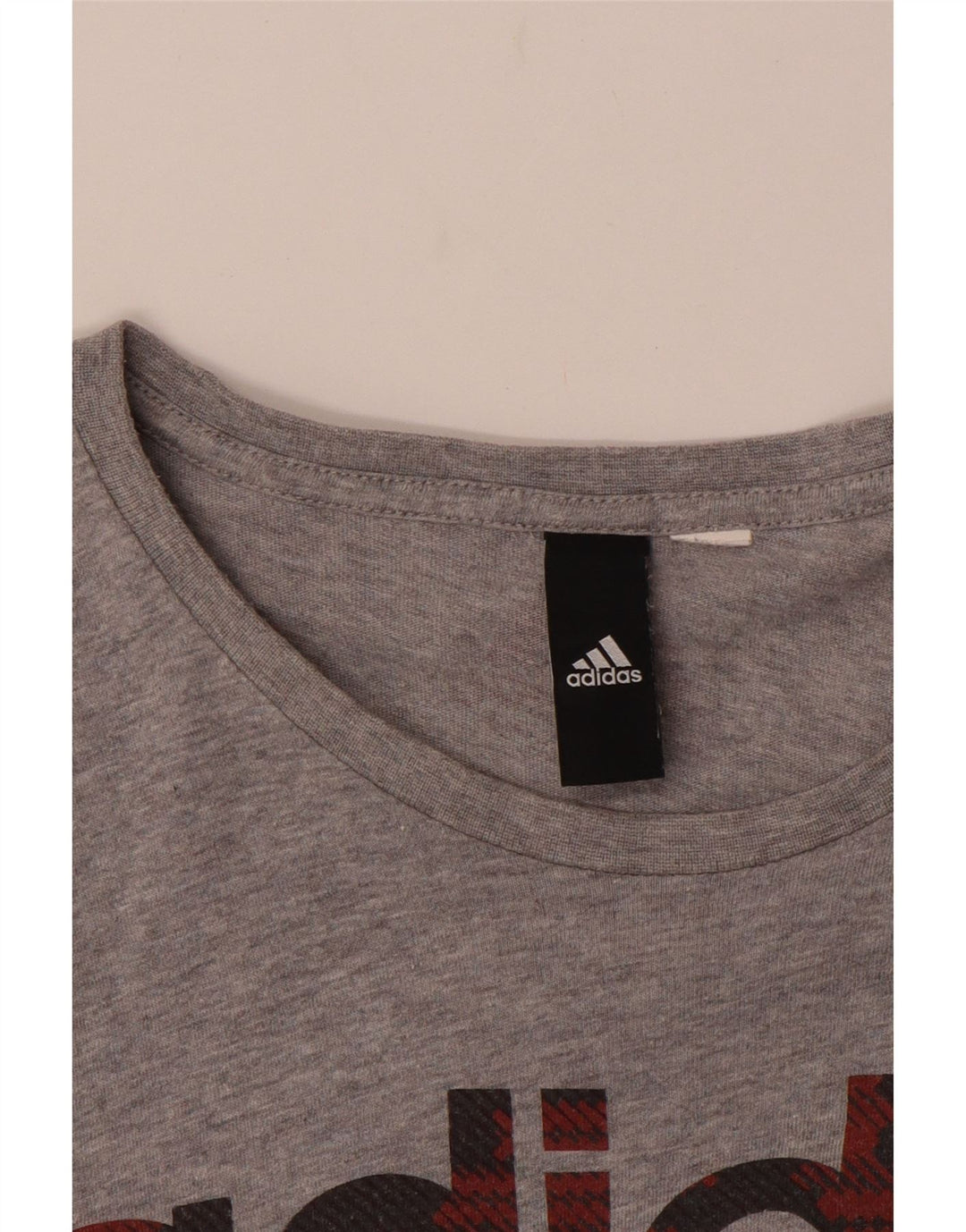 ADIDAS Mens Graphic T-Shirt Top Small Grey