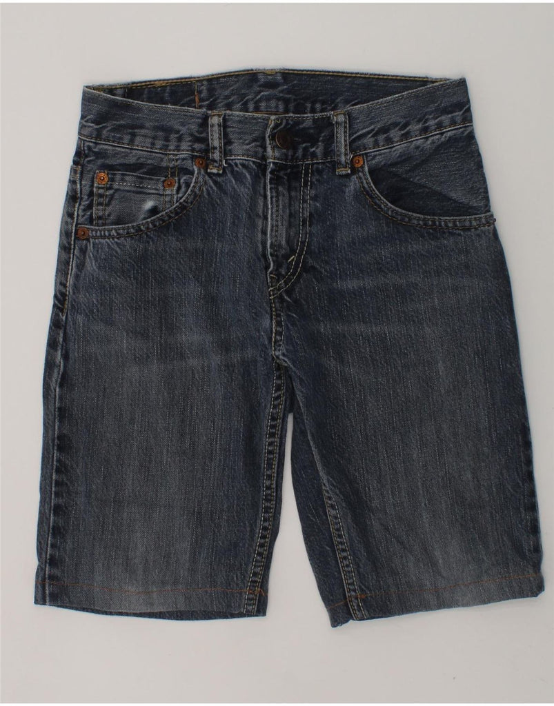 LEVI'S Boys 505 Denim Shorts 9-10 Years W25  Navy Blue Cotton | Vintage Levi's | Thrift | Second-Hand Levi's | Used Clothing | Messina Hembry 