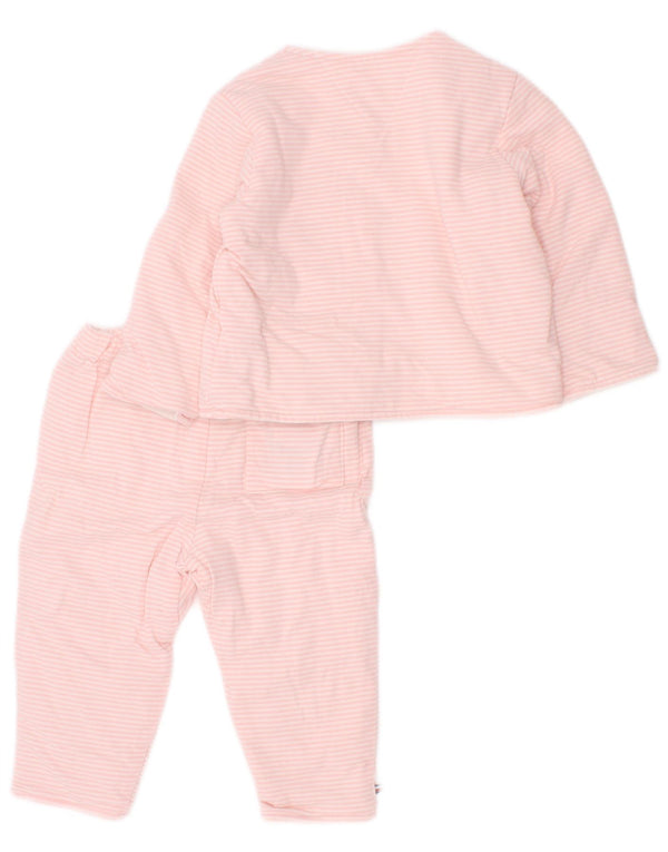 Tommy Hilfiger Baby Girls Graphic Full Tracksuit 3-6 Months Pink Pinstripe