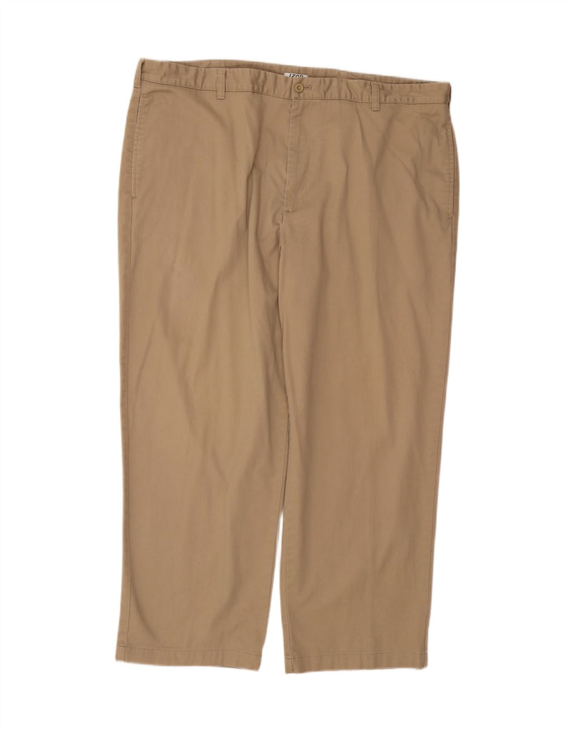 IZOD Mens Straight Chino Trousers W44 L30 Beige Cotton Vintage Izod and Second-Hand Izod from Messina Hembry 