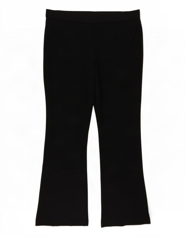 Marks & Spencer Womens Bootcut Casual Trousers UK 18 XL W38 L27 Black