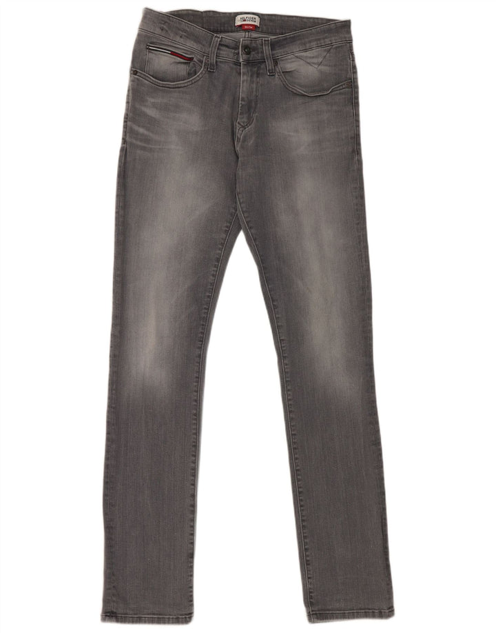 Tommy Hilfiger Mens Slim Jeans W33 L34 Grey Cotton