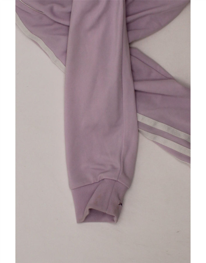 ADIDAS Girls Tracksuit Top Jacket 8-9 Years Purple Polyester Vintage Adidas and Second-Hand Adidas from Messina Hembry 
