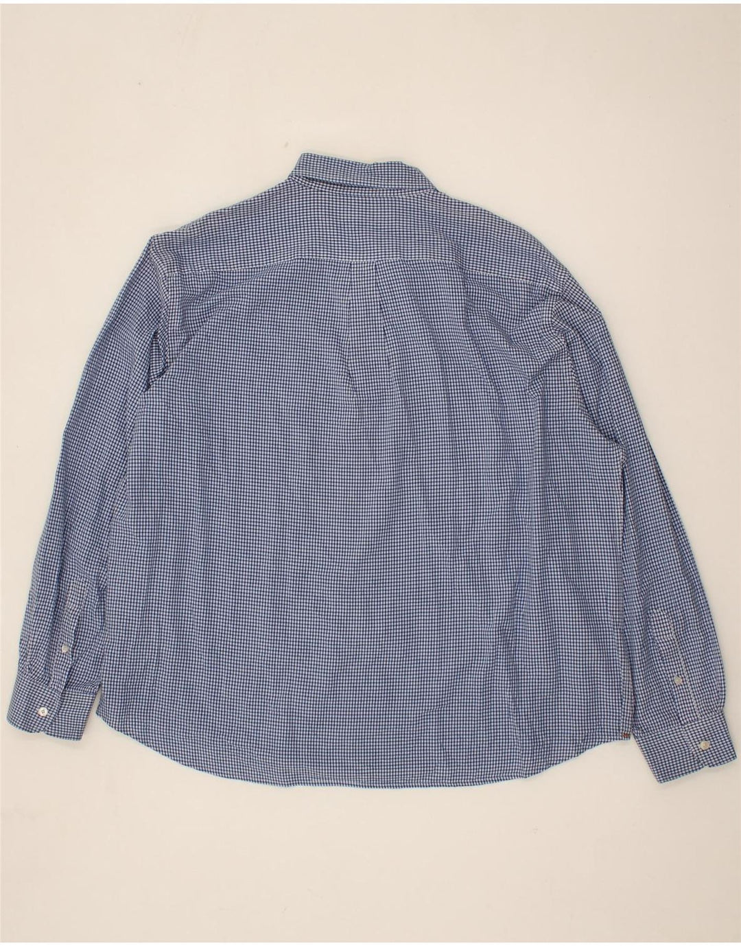 DOCKERS Mens Shirt 2XL Blue Check Cotton Vintage Dockers and Second-Hand Dockers from Messina Hembry 