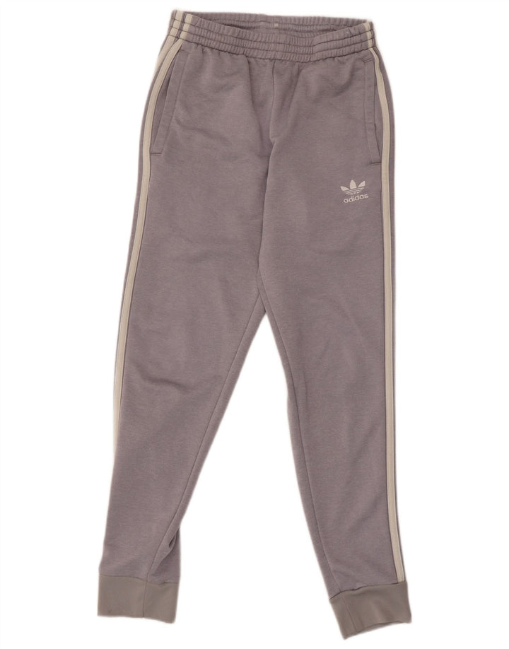 ADIDAS Womens Tracksuit Trousers Joggers UK 8 Small  Purple Polyester