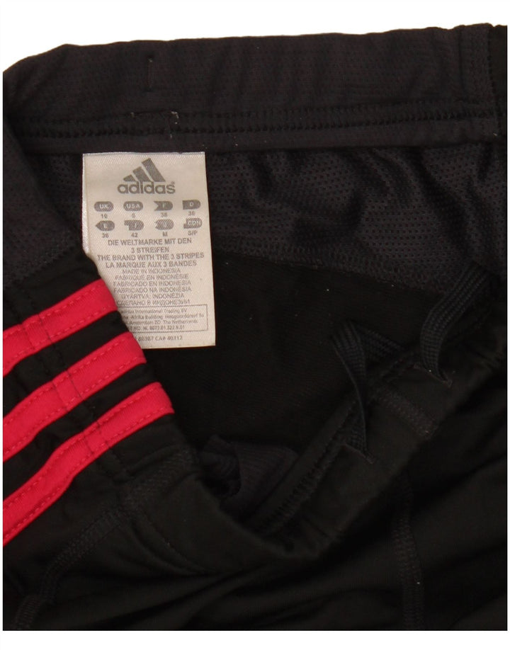 Adidas Womens Leggings UK 10 Small Black Polyester
