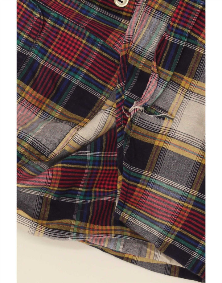Wrangler Boys Flannel Shirt 15-16 Years XL Multicoloured Check Cotton