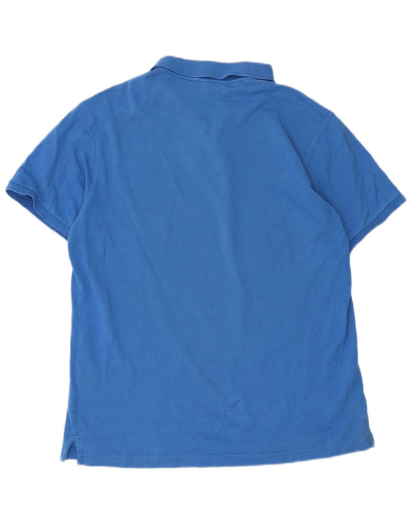 Gant Mens Polo Shirt Large Blue Cotton