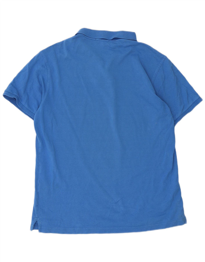 Gant Mens Polo Shirt Large Blue Cotton
