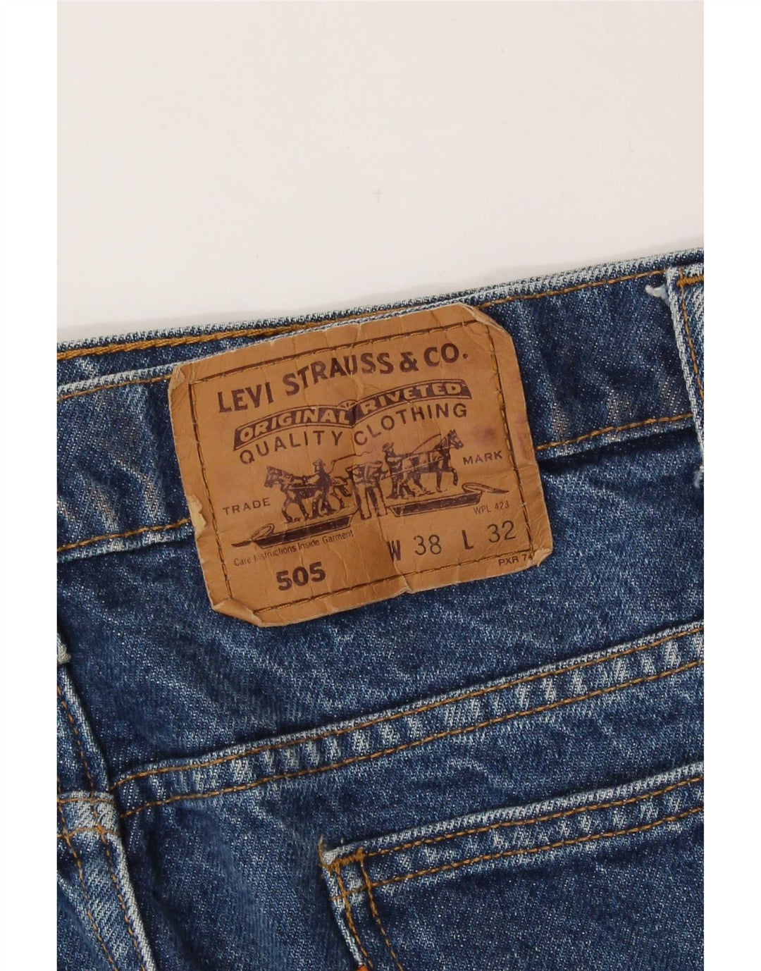 Levi's Mens 505 Straight Jeans W38 L30 Blue