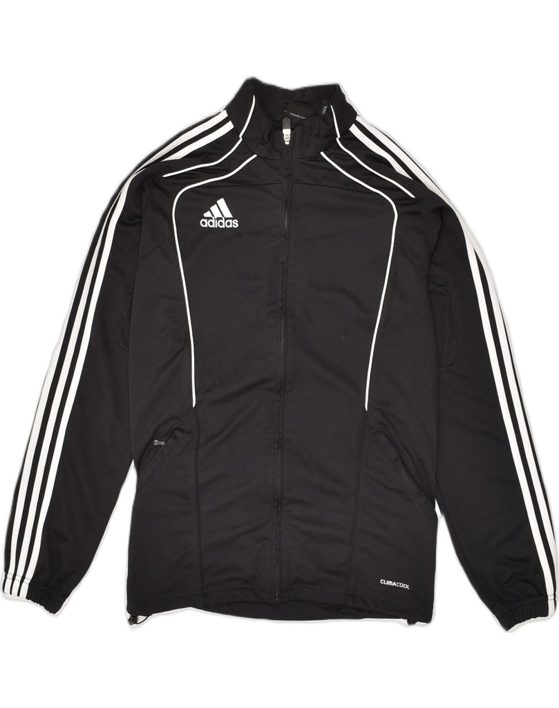 ADIDAS Mens Tracksuit Top Jacket Size 38/40 Medium Black Polyester | Vintage Adidas | Thrift | Second-Hand Adidas | Used Clothing | Messina Hembry 