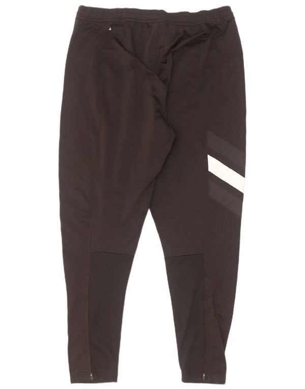 Adidas Womens Tracksuit Trousers UK 18 XL Black Colourblock Polyester