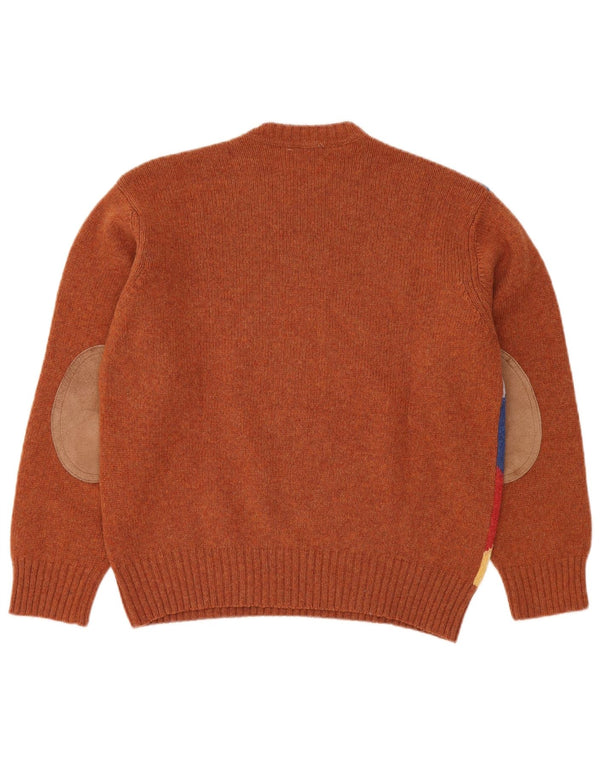 BROOKSFIELD Mens Crew Neck Jumper Sweater IT 50 Medium Brown