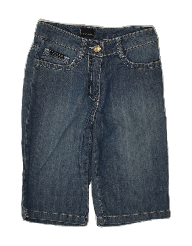 CALVIN KLEIN Boys Denim Bermuda Shorts 6-7 Years W20  Blue Cotton | Vintage Calvin Klein | Thrift | Second-Hand Calvin Klein | Used Clothing | Messina Hembry 