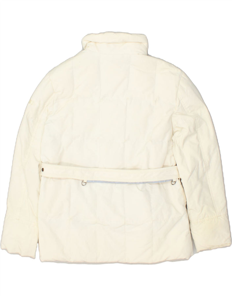 PEUTEREY Girls Padded Jacket 11-12 Years Medium Off White Cotton | Vintage PEUTEREY | Thrift | Second-Hand PEUTEREY | Used Clothing | Messina Hembry 