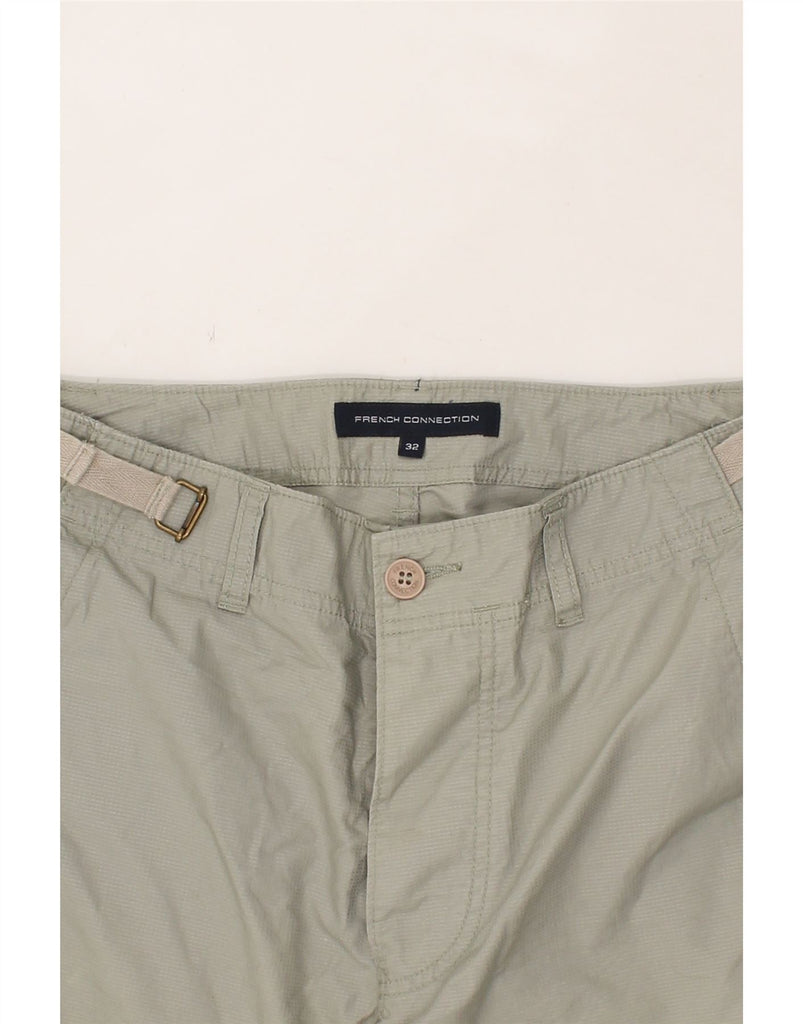 FRENCH CONNECTION Mens Straight Chino Trousers  W32 L34 Green Cotton Vintage French Connection and Second-Hand French Connection from Messina Hembry 