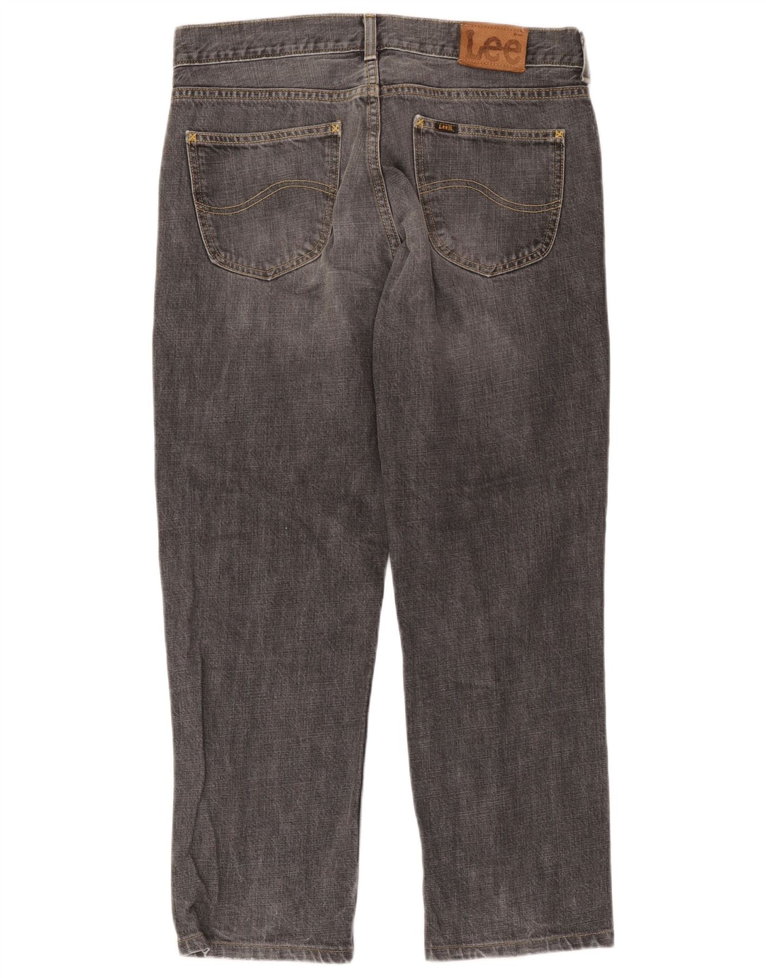 Lee Mens Seattle Straight Jeans W36 L28 Grey Cotton
