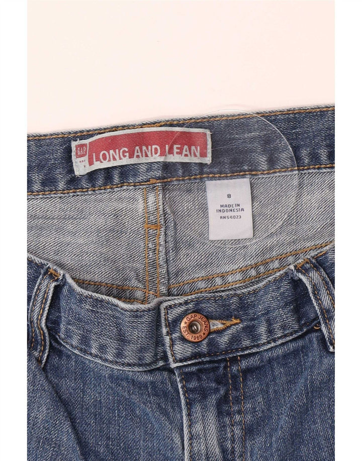 Gap Womens Long and Lean Bootcut Jeans US 8 Medium W30 L29 Blue Cotton