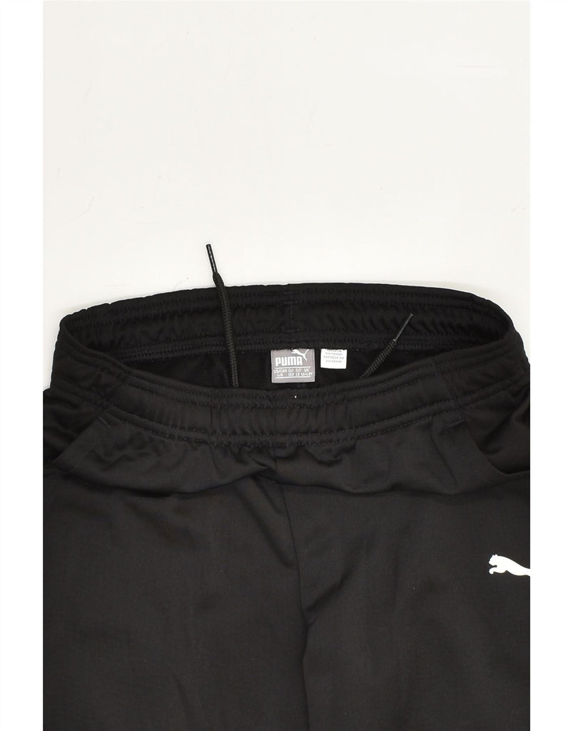 PUMA Boys Tracksuit Trousers 11-12 Years Black Polyester | Vintage Puma | Thrift | Second-Hand Puma | Used Clothing | Messina Hembry 